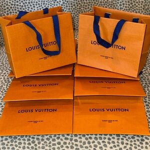 TEN (10) Louis Vuitton gift bags